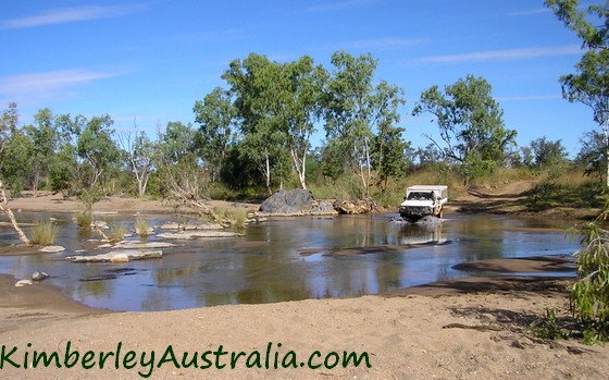 Creek crossing on the way to the Bungles National Park