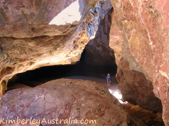 The entrance cave