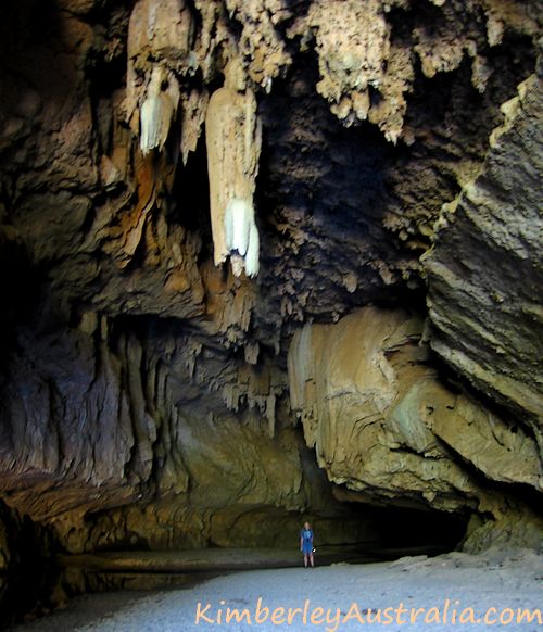 Stalactites on the impressive ceiling of Tunnel Creek